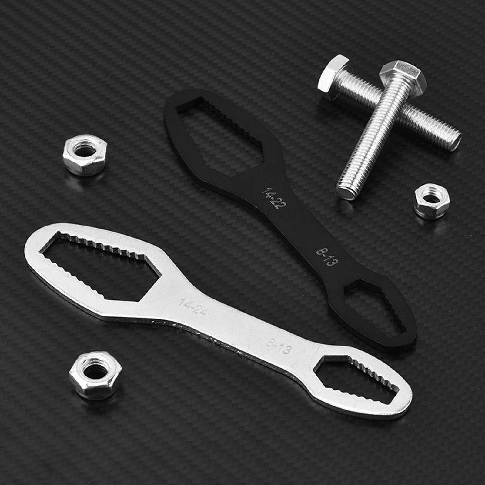 

Self-Tightening Double Head Universal Adjustable - Multi-Functional Quick Box , Multi-Purpose Tool for Home Garage Automotive One Size срібний
