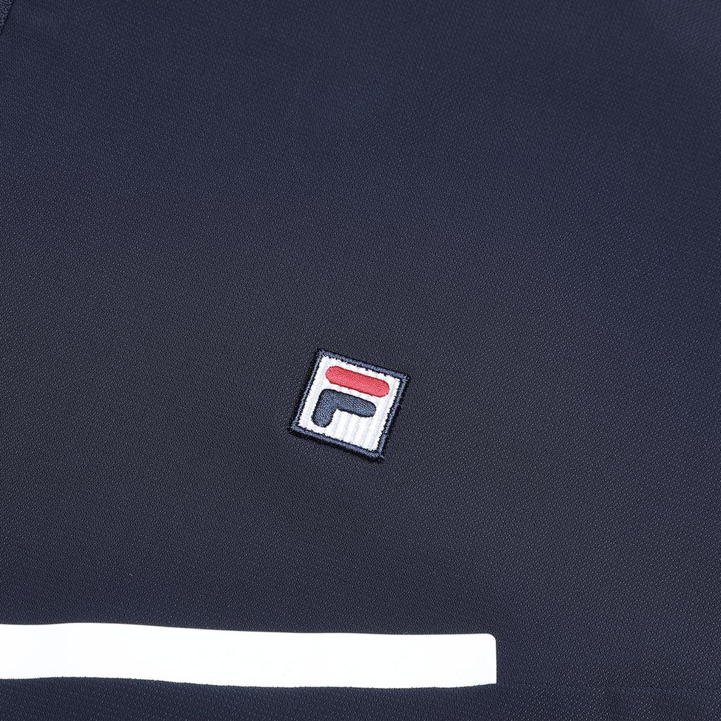 FILA Letter Logo Printed Tennis Knit Sports Jacket Men Jackets Dark-Blue A11M333502F-NV