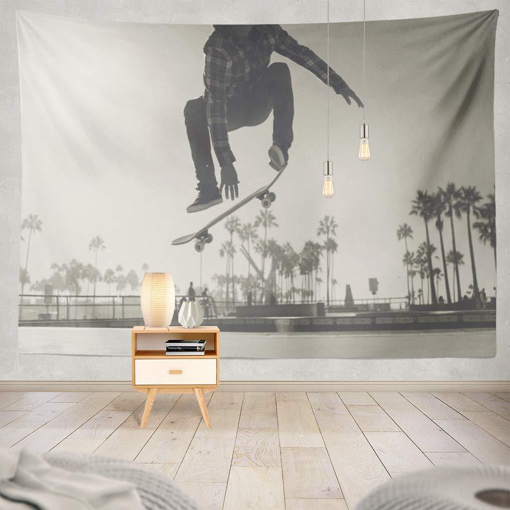 Tropical Coconut Palm Tree tapestry 75x100 чёрный