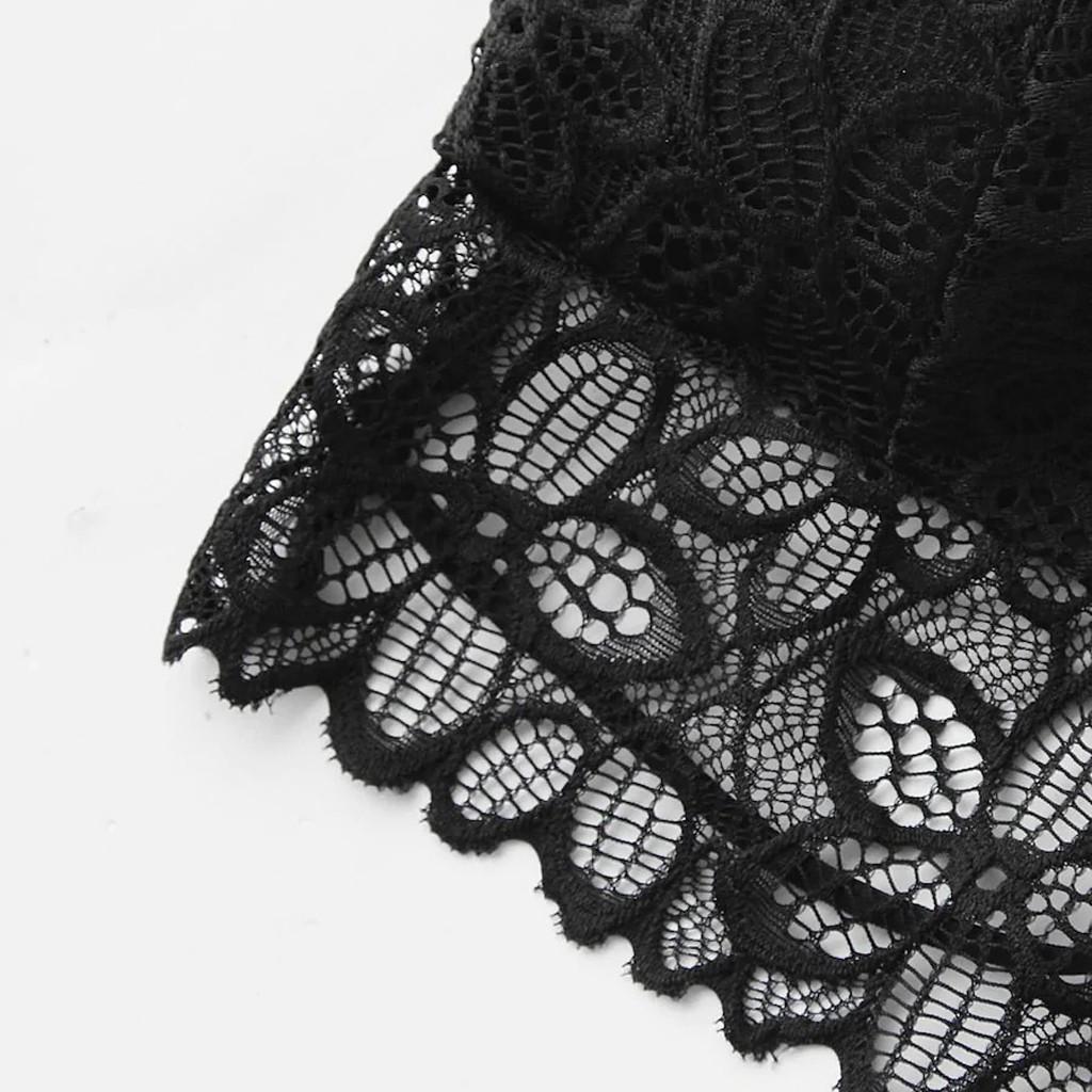 Dámská vesta Crop Lace Wire Bra Spodní prádlo Sexy spodní prádlo s výstřihem do V Košilka S-XL