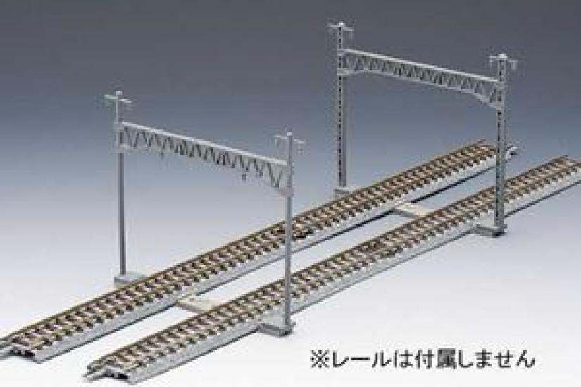 truss catenary poles of 3007 N gauge model railway Multi-track (set 12) (rails)