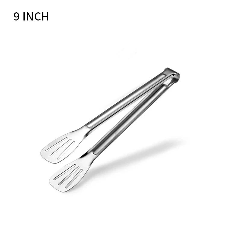 Stainless Steel Food Tongs Kitchen Utensils Buffet Cooking Tool Anti Heat Bread Clip Pastry Clamp Barbecue Kitchen Steel