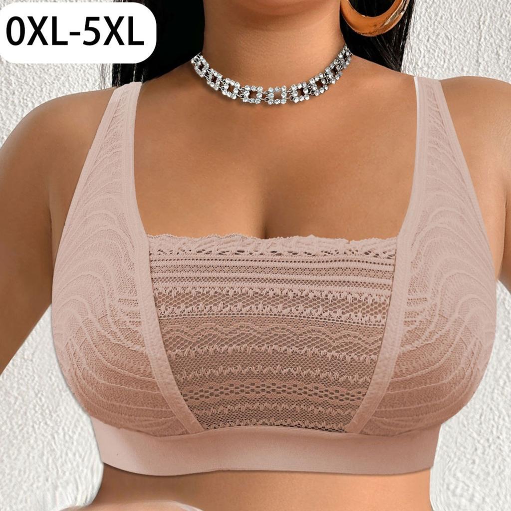 Summer Plus‑Size Wireless Bra Ultra‑Thin Breathable No‑Pad Comfortable Women Lingerie