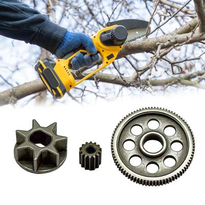 3 Stück Elektrische Kettensäge Zahnrad für Wiederaufladbare Holzfällsäge Kleine Kettensäge Akku-Kettensäge Zahnradsatz Gartenarbeit