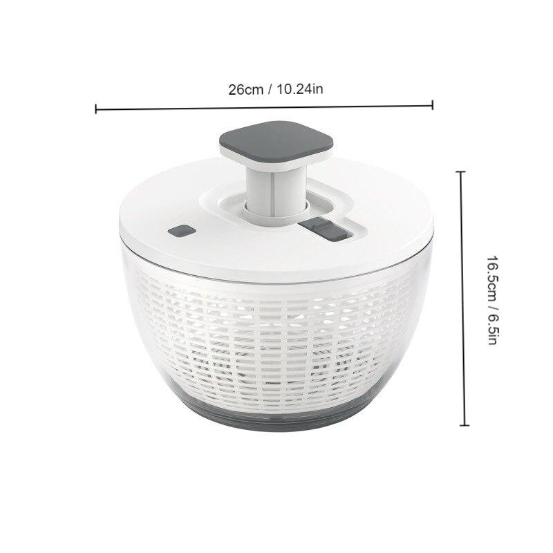 Press Type Vegetable Dehydrator Fruit Dryer Household Large Capacity Dehydrator Kitchen Accessories Drain Salad Basket Gadgets