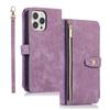 Reißverschluss-Brieftasche, Kartenhalter, Schlüsselband aus Leder für iPhone 14 Plus13 12 11 Pro Max XSMAX für Samsung S23 S22 S21 S20 Ultra Plus Note20Ultra A13 A53 A14 A54
