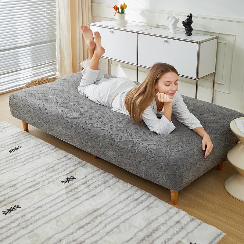 Non-Slip Stretch Jacquard Armless Sofa Bed Cover