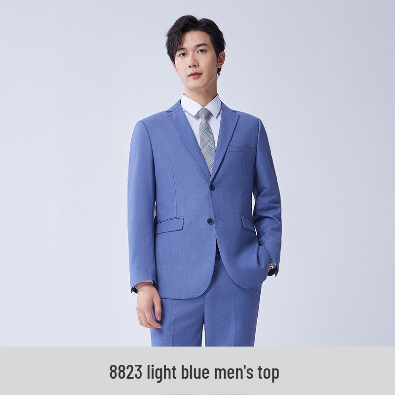 

Комплект профессионального унисекс костюма Haze Blue - Деловой формальный наряд для менеджеров на осень/зиму L