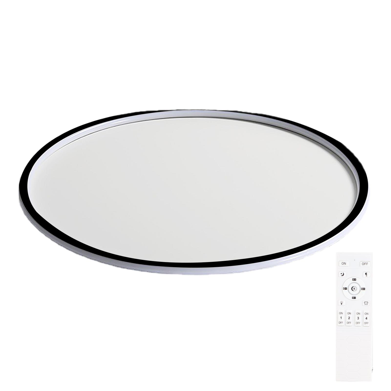 

Круглый плоский панельный светильник в минималистичном скандинавском стиле, светодиодный потолочный дисковый светильник для гостиной 30cm / 11.81in чёрный