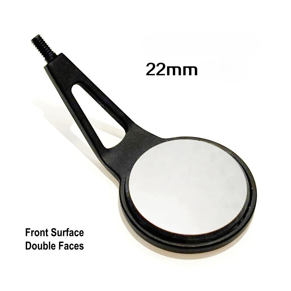 Dental Odontoscope Front Surface Mouth Mirror with Handle Oral Care Examination Hygiene Glass Rhodium Mirror