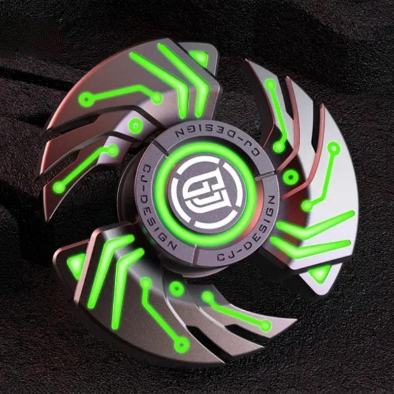 Alloy Metal Fidget Spinner Luminous Spinning Tip Top Antistresse Relieve Stress Reducing Toys Stress Reducing Toys Anxiety Kids
