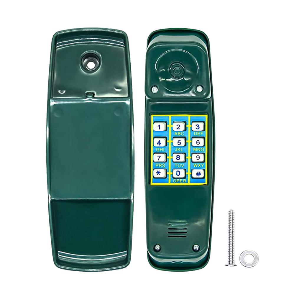 Swing Set Phone Toys Outdoor Equipment Pretend Play Numeric Key Telephone Child No Voices Simulation Telephone for Boys Girls