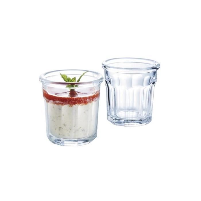 Verrine Pot En Verre - ESKALE - 9cl - Lot De 6 - Résistante - Élégante