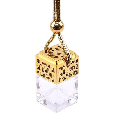 Perfume Bottle Car Hanging Air Freshener Fragrance Diffuser Glass Empty Case