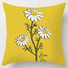 Yellow Dandelion Leaf Pillowcase Office Living Room Home Pillowcase Car Ornaments