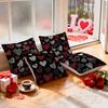 Valentine'S Day Graffiti Pillowcase Printed Polyester 40/45/50cm Throw Pillowcover Decorative Sofa Cushion Pillowslip Home Decor
