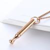 Stainless Steel Mindfulness Breathing Necklace For Women Men Relief Anxiety Pendant Stress Panic Attack Relief Meditation Tool