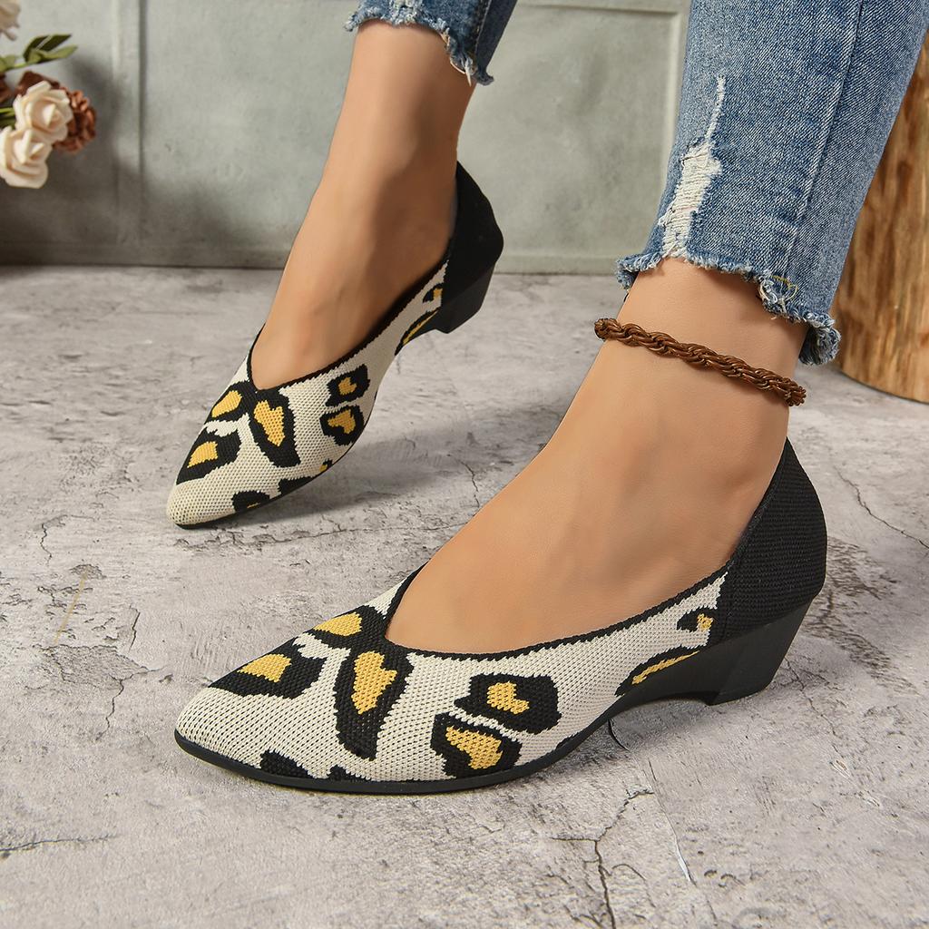 Fashion Women's Shoes 2025 Fashion Shallow Mouth Women's High Heels Fashion Leopard Print Daily Pumps Sexy Pointed Toe Pumps for Women