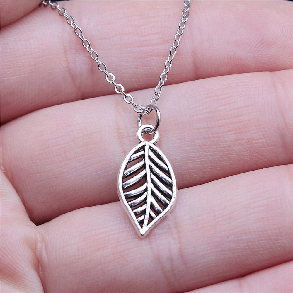 Tree of Life Plant Growth Pendant Antique Silver Metal Girls Choker Necklace Trendy Boho Gift
