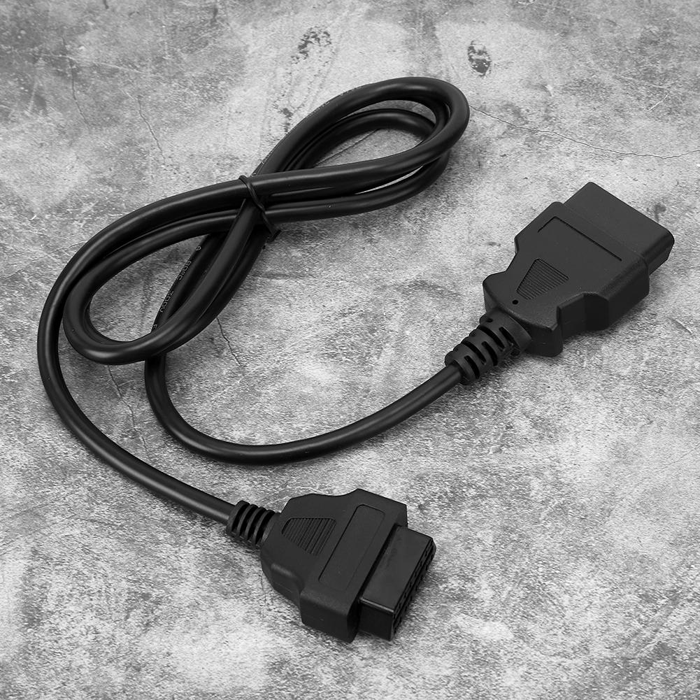 16Pin Car Diagnostics Adapter Cable for Elm327 Male To Female OBD Extension Wire 1.5m  4.9ft