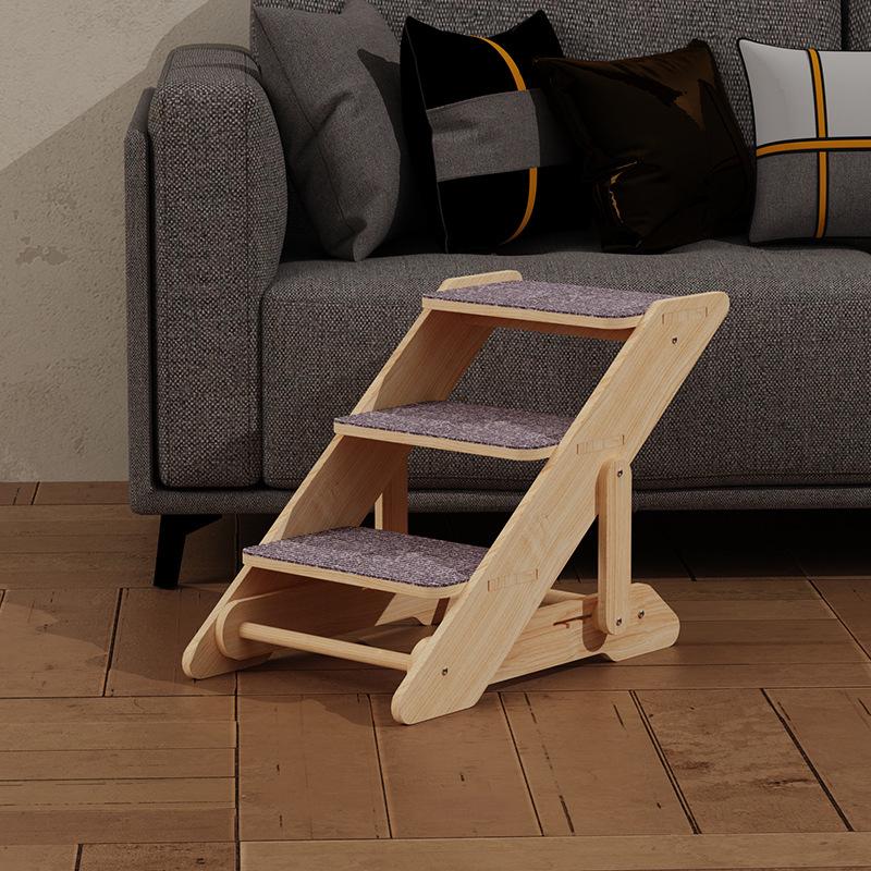 Wooden Pet Ramp Ladder for Small Dogs and Cats