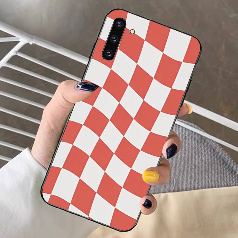 crazy checkers Phone Case for Samsung Note 5 7 8 9 10 20 pro plus lite ultra A21 12 72