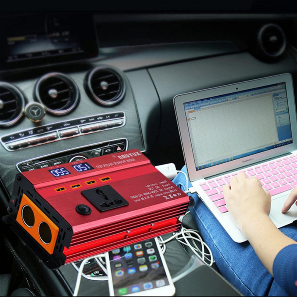 Invertor de putere pentru mașină DC inteligentă 12v/24v Accesorii pentru mașină Invertor de putere cu undă sinusoidală pură Design bine 4000w/6000w Automobil