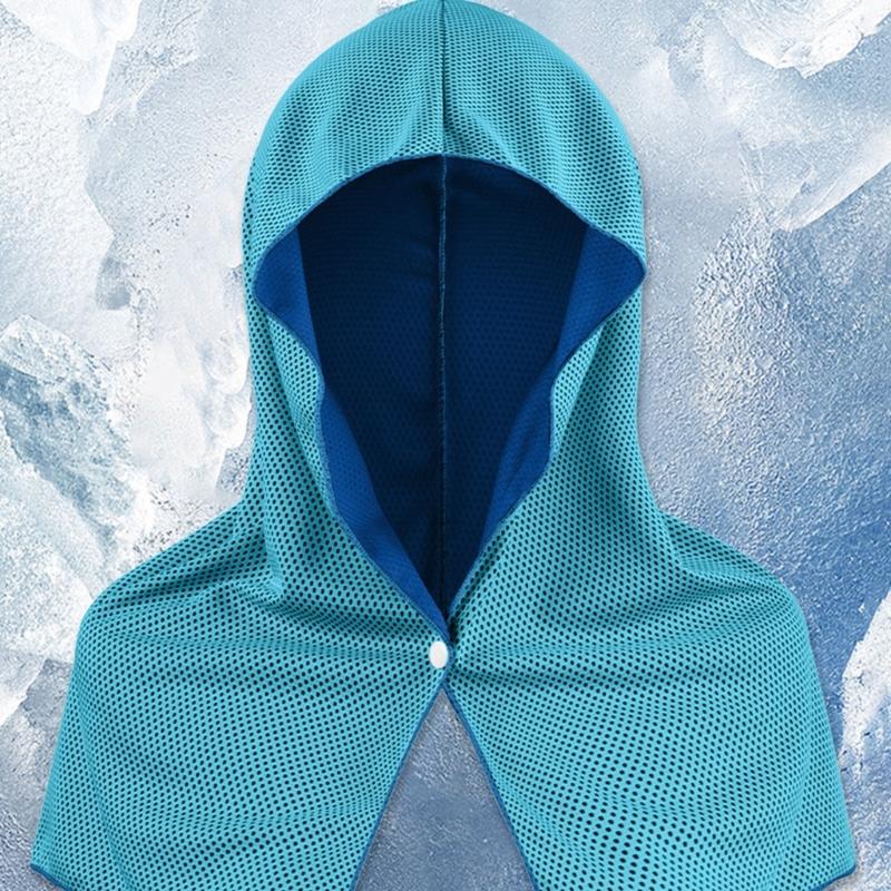 Pack of 2 Ice Silk Cooling Sun Protections Scarves Chill Neckwear Head Wrap Great For Hiking Camping And Outdoor Sports