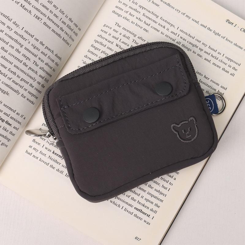 

Japanese and Korean zipper change waterproof storage bag cute and simple large-capacity card bag driver s license clutch bag tide
