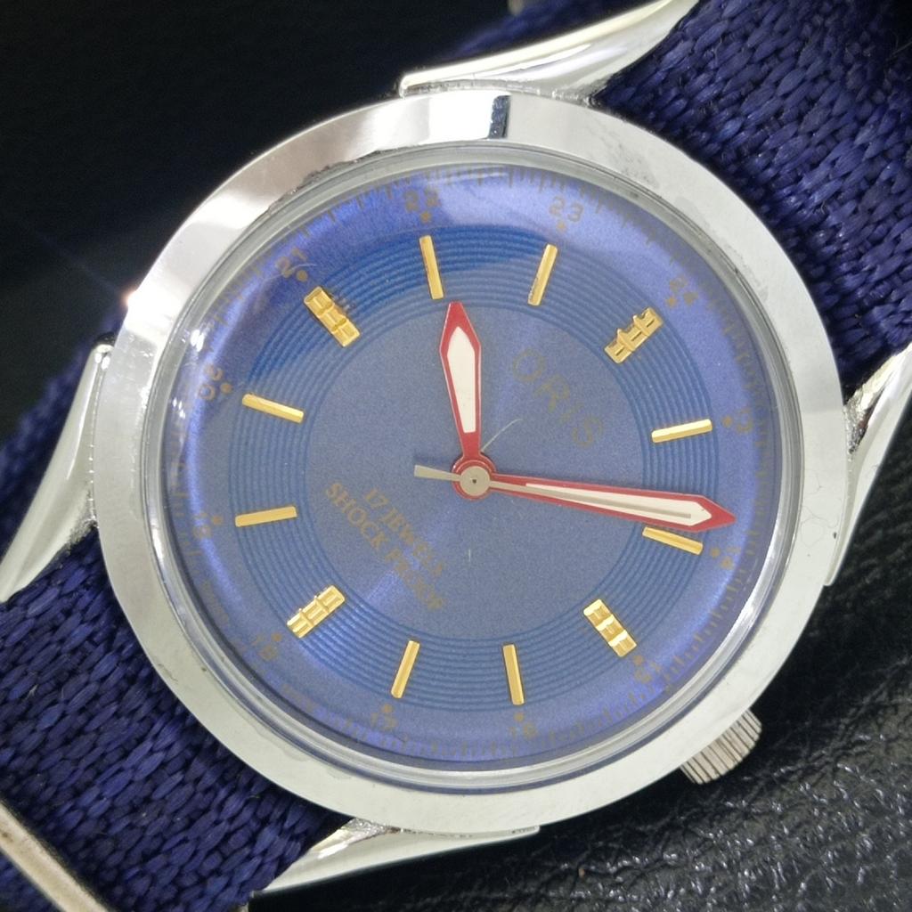 

ОТРЕСТАВРИРОВАННЫЕ ВИНТАЖНЫЕ ШВЕЙЦАРСКИЕ МУЖСКИЕ ЧАСЫ С РУЧНЫМ ЗАВОДОМ, ЦИФЕРБЛАТ СИНИЙ ЦВЕТ a438520-2 R131a-a438520