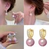 Elegant Freshwater Pearls Earrings for Women Craft In Sturdy Copper Materials Comfortable Designs for Any Occasion