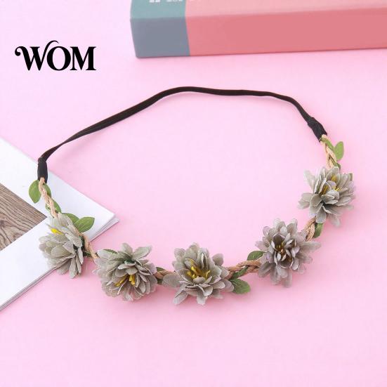 Fairy Style Hairband for Hanfu Flower Headband, Crown, Headpiece, Boho Floral Wreath Headband Hair Accessories Women Wedding Birthday Festival