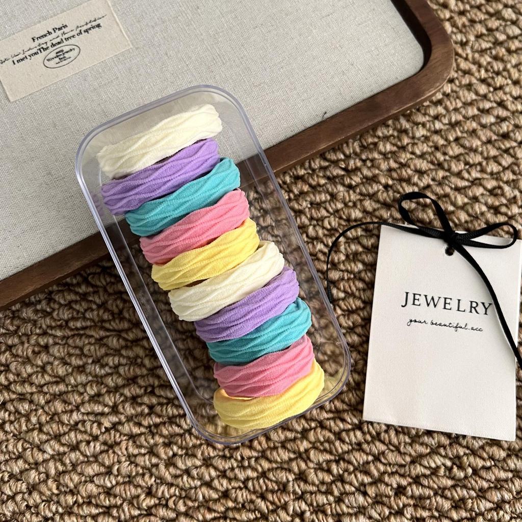 High Elasticity Durable Hair Tie - 2025 New Style Rubber Band with Leather Cover for High Ponytails