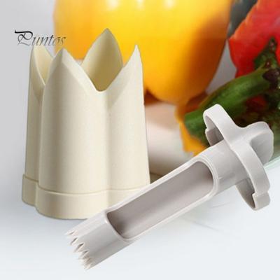 2-in-1 Jalapeno Pepper Corer Remover Tool Large Small Corer Sizes Comfortable Grips Rust-resistant Durable Chili Seeds Remover