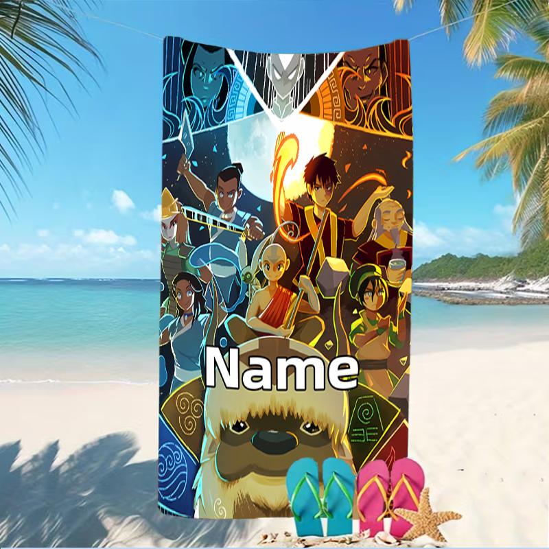 Customizable personalized beach towels Avatar The Last Airbender themed designs.Suitable for the beach, yoga, sports;ideal as beach accessories