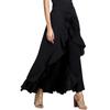 High Waist Pleated Wide Leg Lightweight Retro Breathable Fashion Chiffon Pants Plus Size