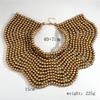 Fashion Bohemian Handmade Wooden Bead Woven Bib Necklace Statement Jewelry Women's Vacation Party Accessories