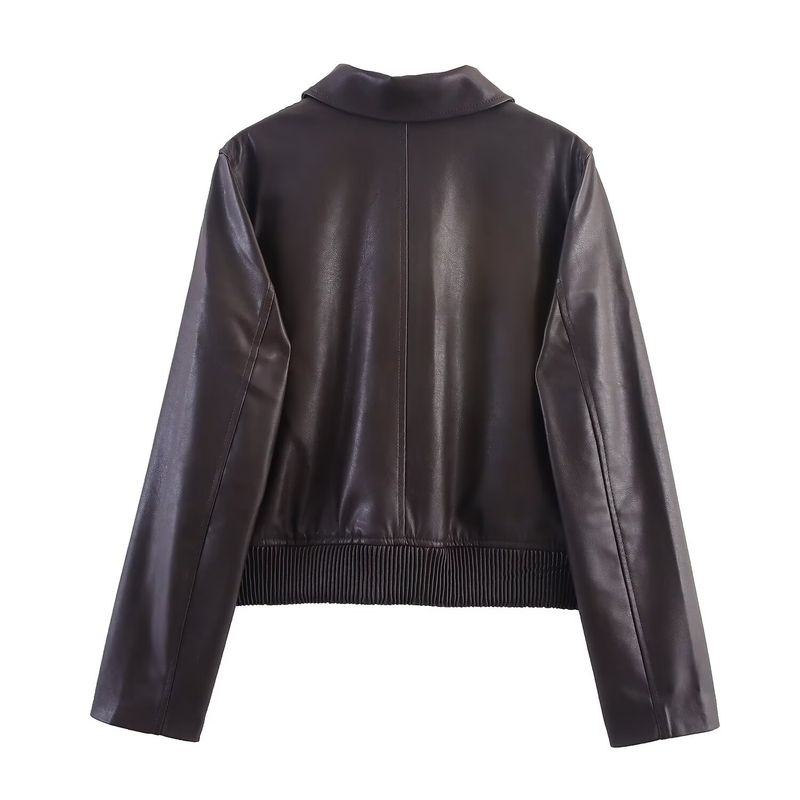 Za Autumn/Winter New Arrivals Women's Clothing Zr European and American Style Foreign Trade Fashion Versatile Coated Jacket Coat 1298534