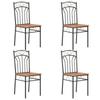 VidaXL 4x Dining Chairs Dinner Chairs Dining Chairs Kitchen Furniture Kitchen Chairs Dining Chairs 281398