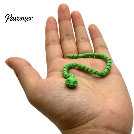 Articulated Snake Figurine 1/3/5Pcs 3D Printed Simulated Toy, Movable Joints Stress Relief Toy for Desktop Decor, Fidget