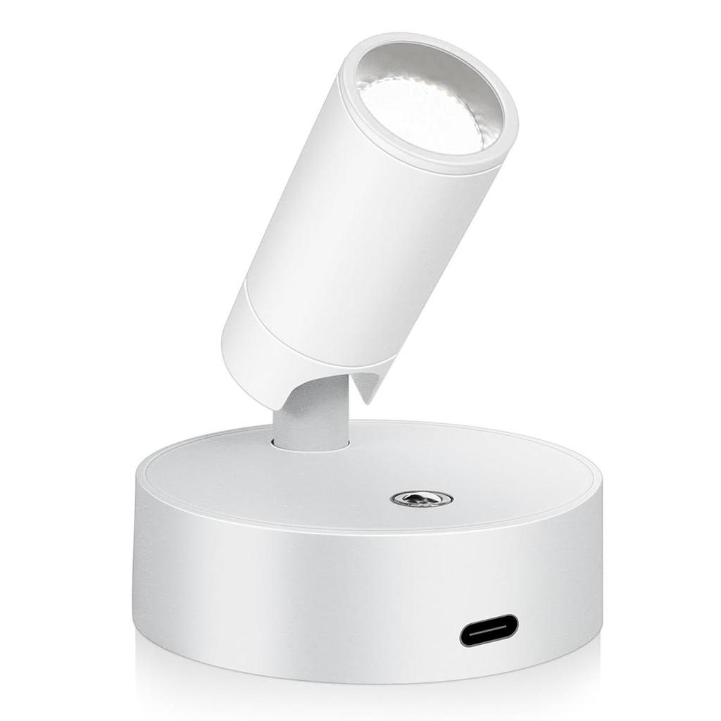 Kabellose Wandleuchte Magnetische Basis Touch Beside Lampe USB Wiederaufladbar Dimmbar Innenbeleuchtung Downlight LED Dekor Schlafzimmer Nacht