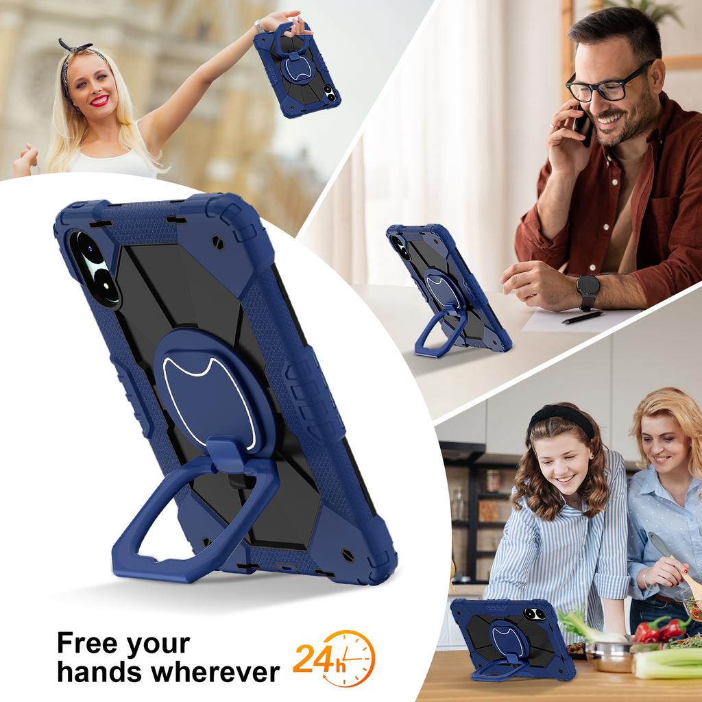 For Xiaomi Redmi Pad Pro 5G/Pad Pro/Poco Pad 4G Kickstand Case Silicone+PC Tablet Cover