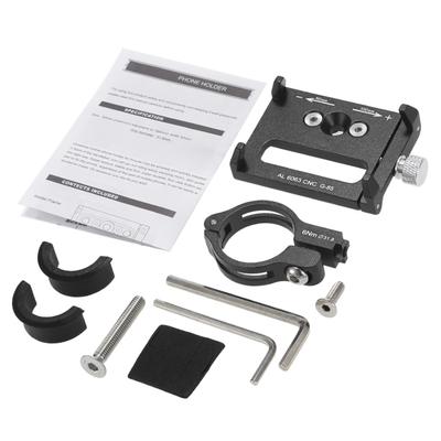 Aluminiumlegierung Handyhalter Verstellbarer Handyhalter für Fahrrad