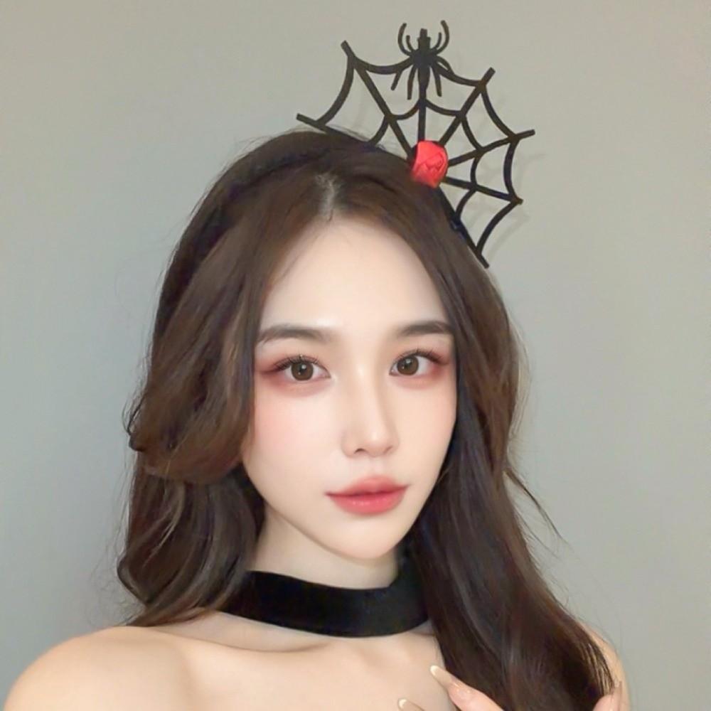 Halloween Spider Web Headband Spider Spider Hair Hoop Cute Spider Hairband  Adult Kids