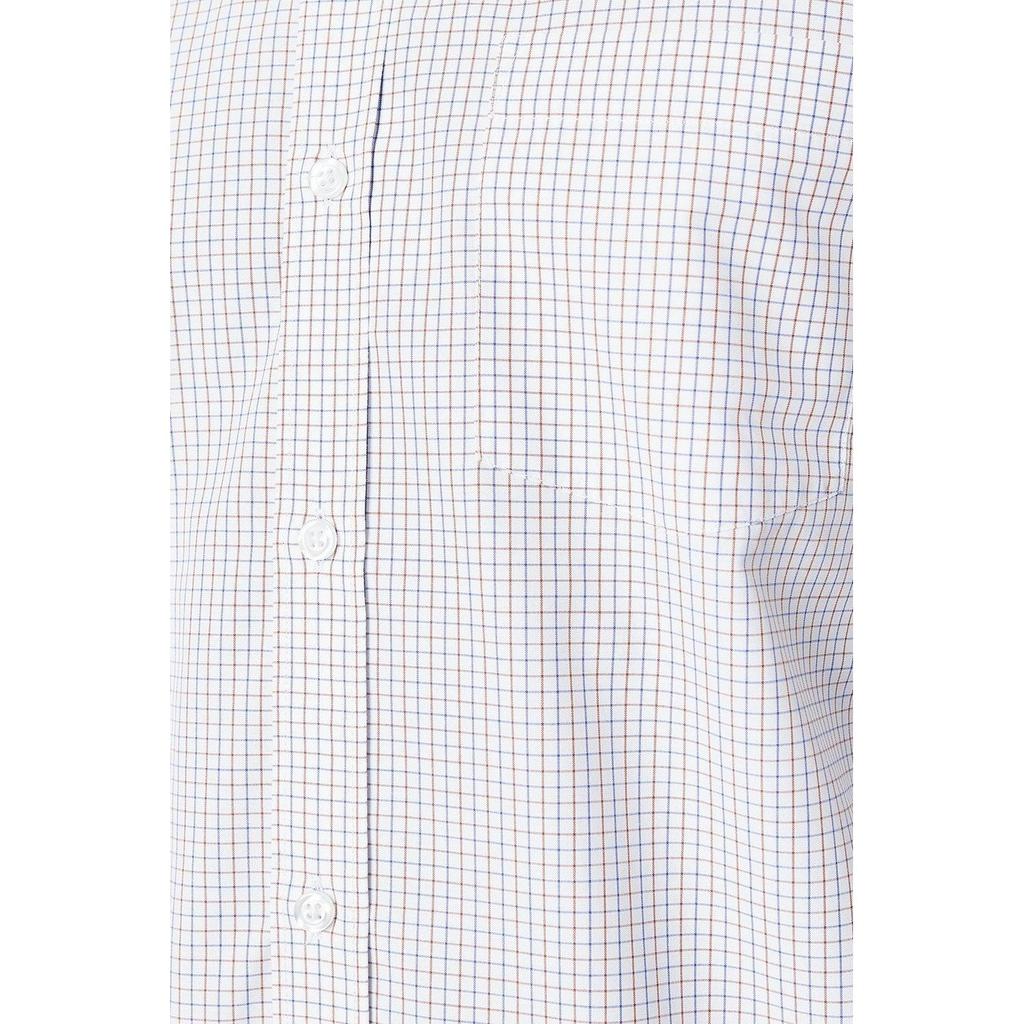 Maine Mens Tattersall Check Long-Sleeved Shirt