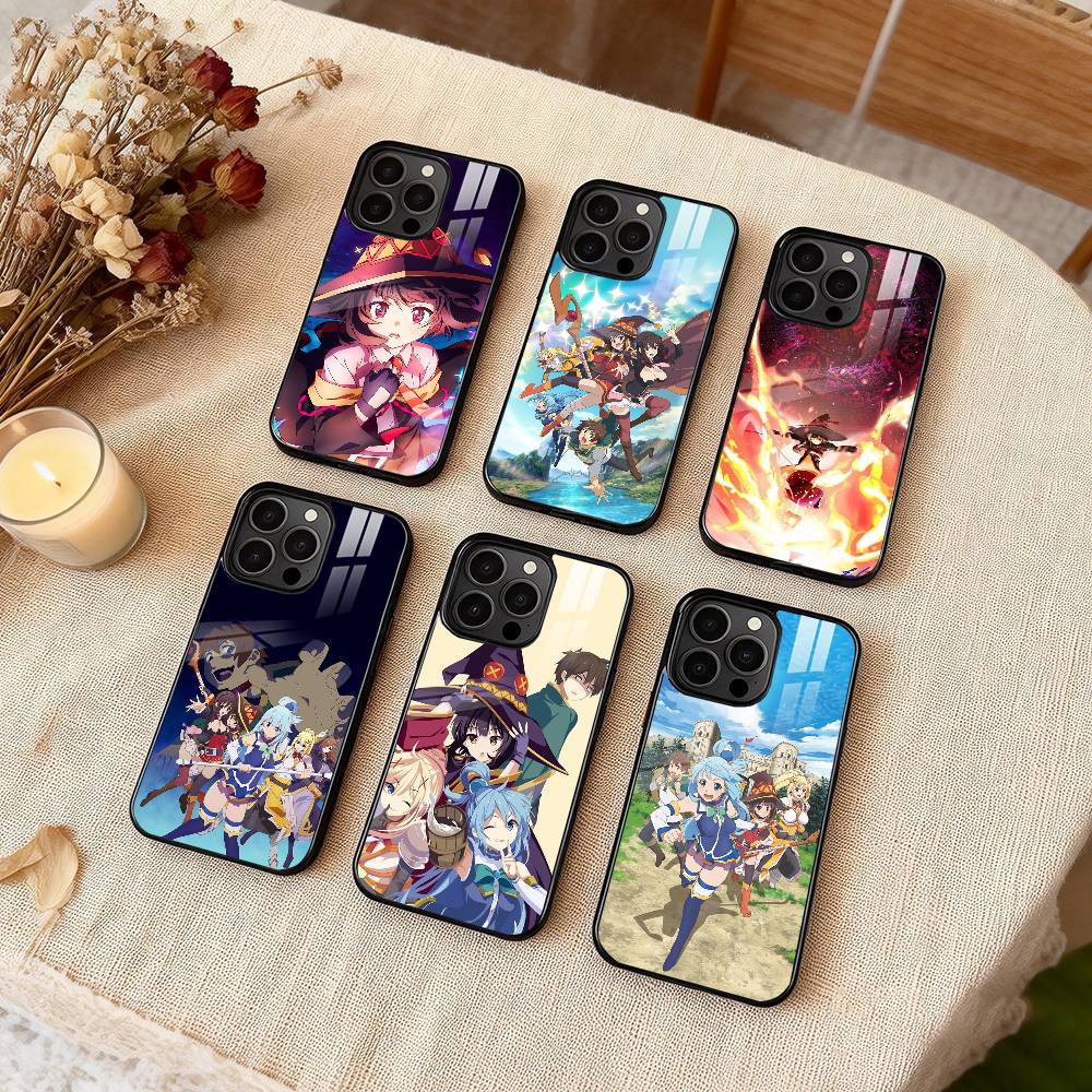 K-Kono Subarashii Sekai ni Shukufuku Phone Case For iPhone 17,16,15,14,13,12,Plus,Pro,Max For Magsafe Magnetic Wireless Charge