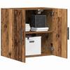 Wall Mounted Cabinet Reclaimed Wood Look 60 X 31.5 X 60 Cm Particleboard