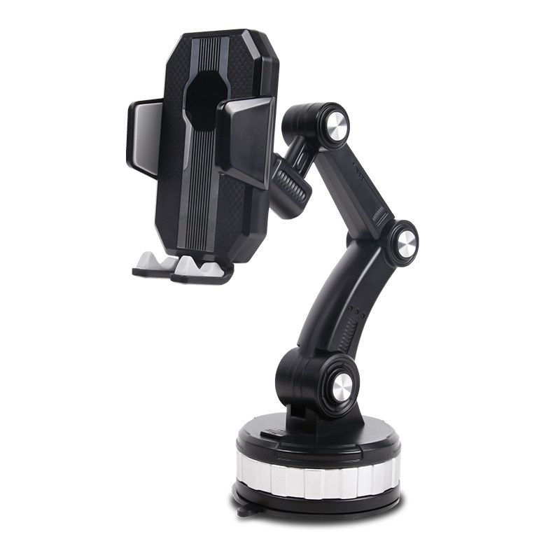 

Air Outlet Mechanical Telescopic Navigation Silicone Anti-Slip Car Silver Gray