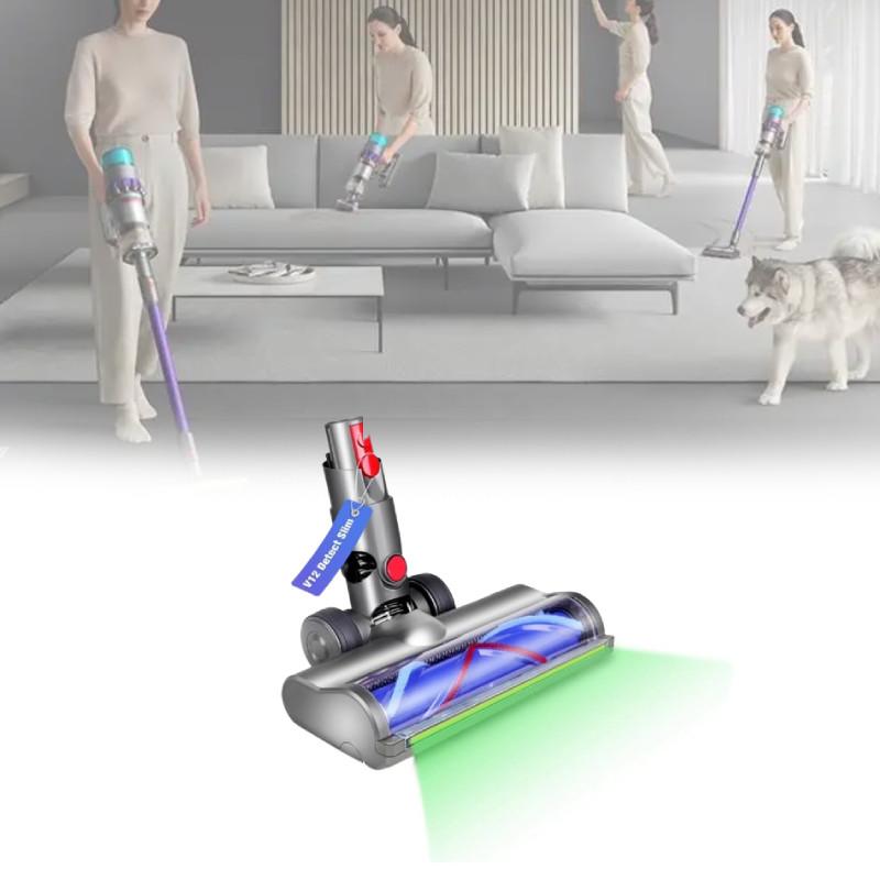 Grey V12 For Vacuum Brush Head Home Carpet Maintenance Household Supplies