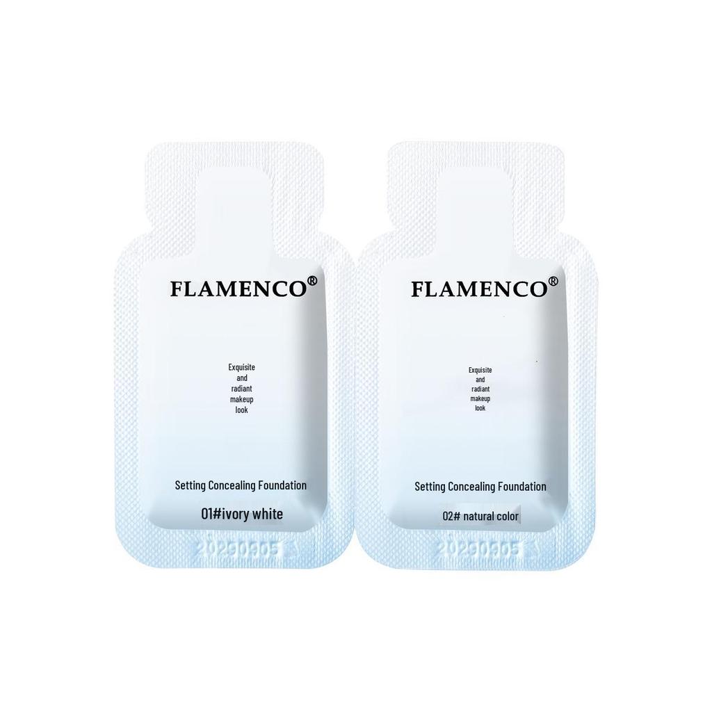 FLAMENCO Long-lasting Lightweight Foundation: Natural Brightening, Smudge-Free for Oily Skin